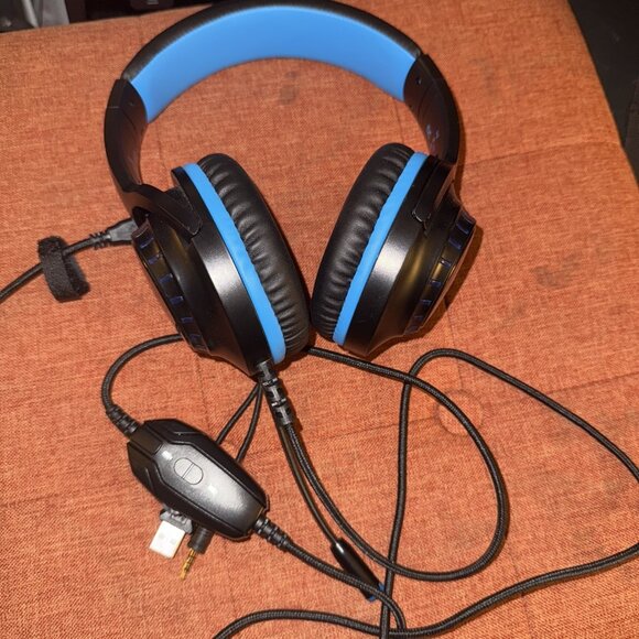 MASACEGON H-10 GAMING HEADSET BLACK & BLUE - Picture 3 of 6